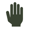 SALUTION Alles aus einer Hand Hand als Symbol für Dienstleistungen zur Gesundheit aus einer Hand